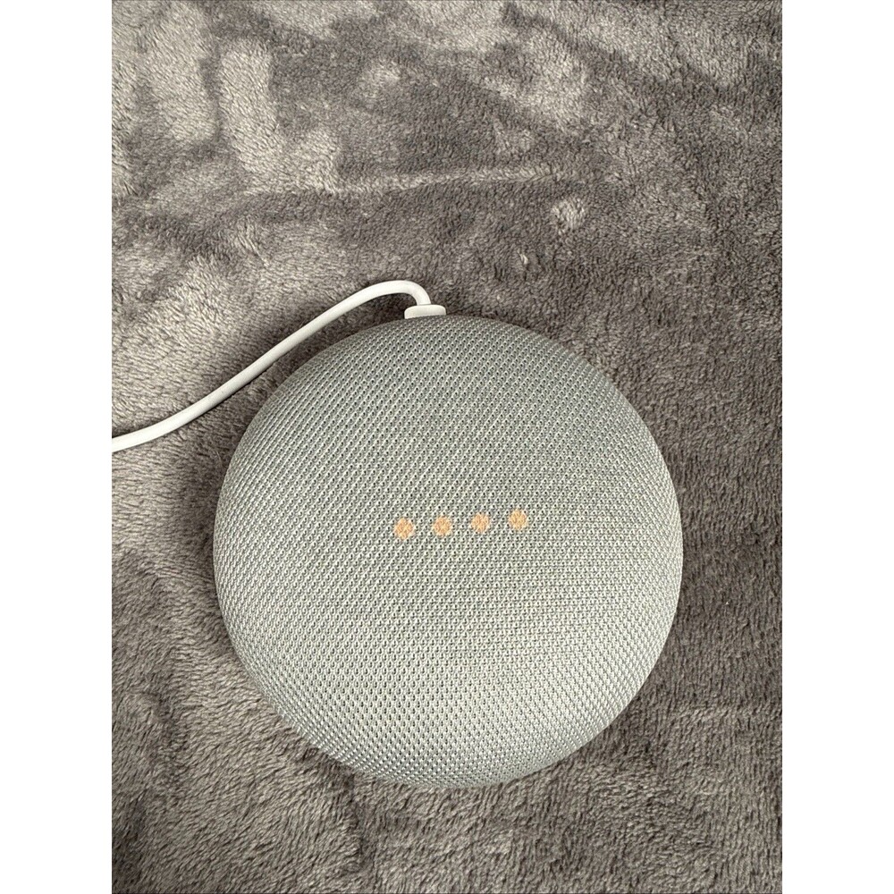 Google Home Nest Mini Smart Speaker Model H0A 1st Generation White Gray